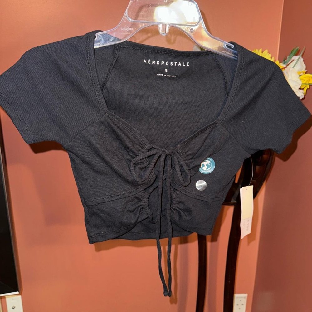 Aeropostale Black Versatile Crop Top 🖤